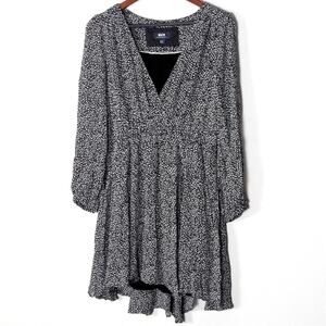 Anthropologie Maeve Mini Dress S Black White Romantic Academia Bohemian